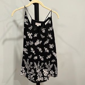 Loft b&w floral blouse tank (SP)